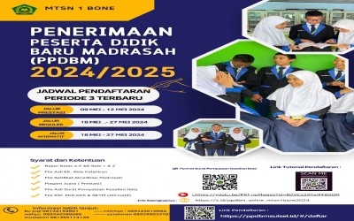 PPDB MTsN 1 Bone Tahun 2024